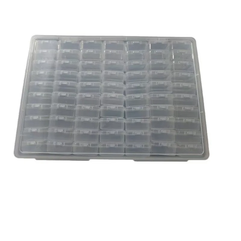【1 Large Box + 60 Small 5.5 Square Boxes】Transparent Storage Boxes for Perler Beads | Sorting & Organizing