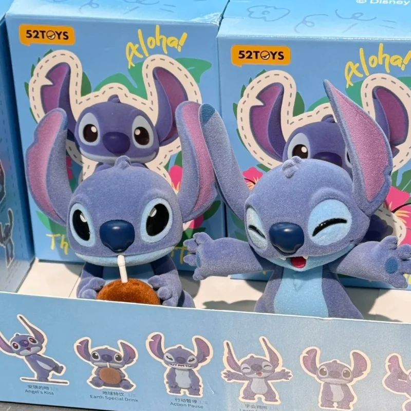 52 ของเล่น Disney Stitch แปลกน่ารัก Series กล่องตาบอด Mystery Box Stitch Action Figure ตกแต่งเครื่องประดับ Surprise กระเป๋าคริสต์มาสของขวัญ