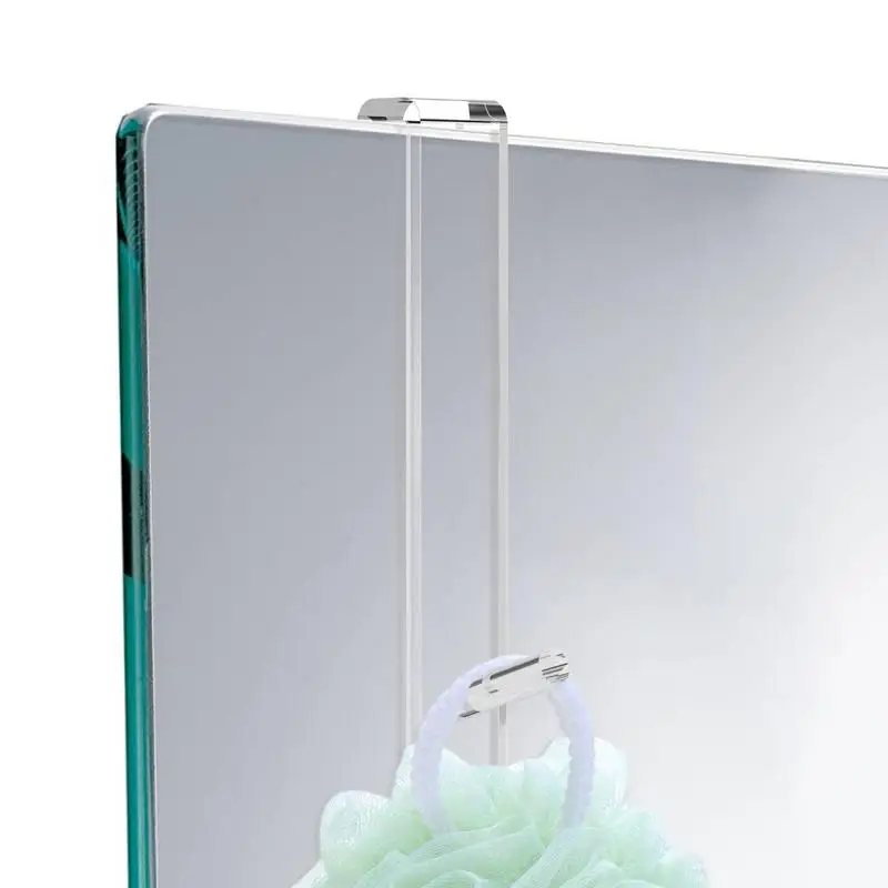 Acrylic Bathroom Shower Door Hook Over Glass Door Shower Towel Rack Punch-Free Bathroom Bathrobe Hanger Transparent