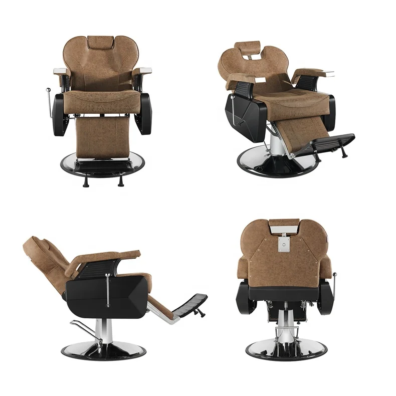 All Purpose Antique Heavy Duty Barber Chair Comfortable Hair Cutting Cosmetic Equipment Hydraulic Cheap Man Classic Salon Chair