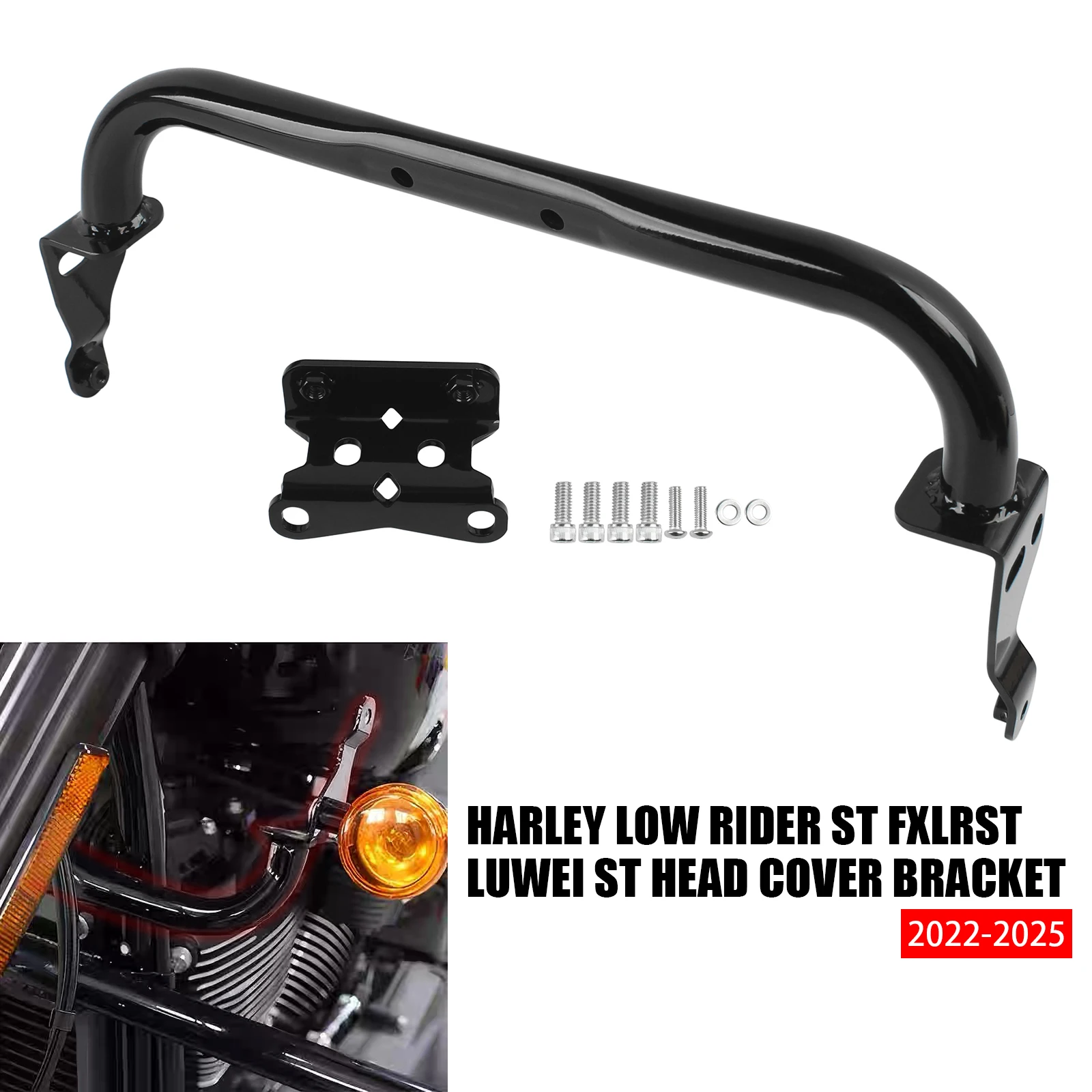 دعامة دعم سفلية أمامية للدراجة النارية لدراجة Harley Low Rider ST FXLRST 2022-2025 El Diablo FXRST 2022