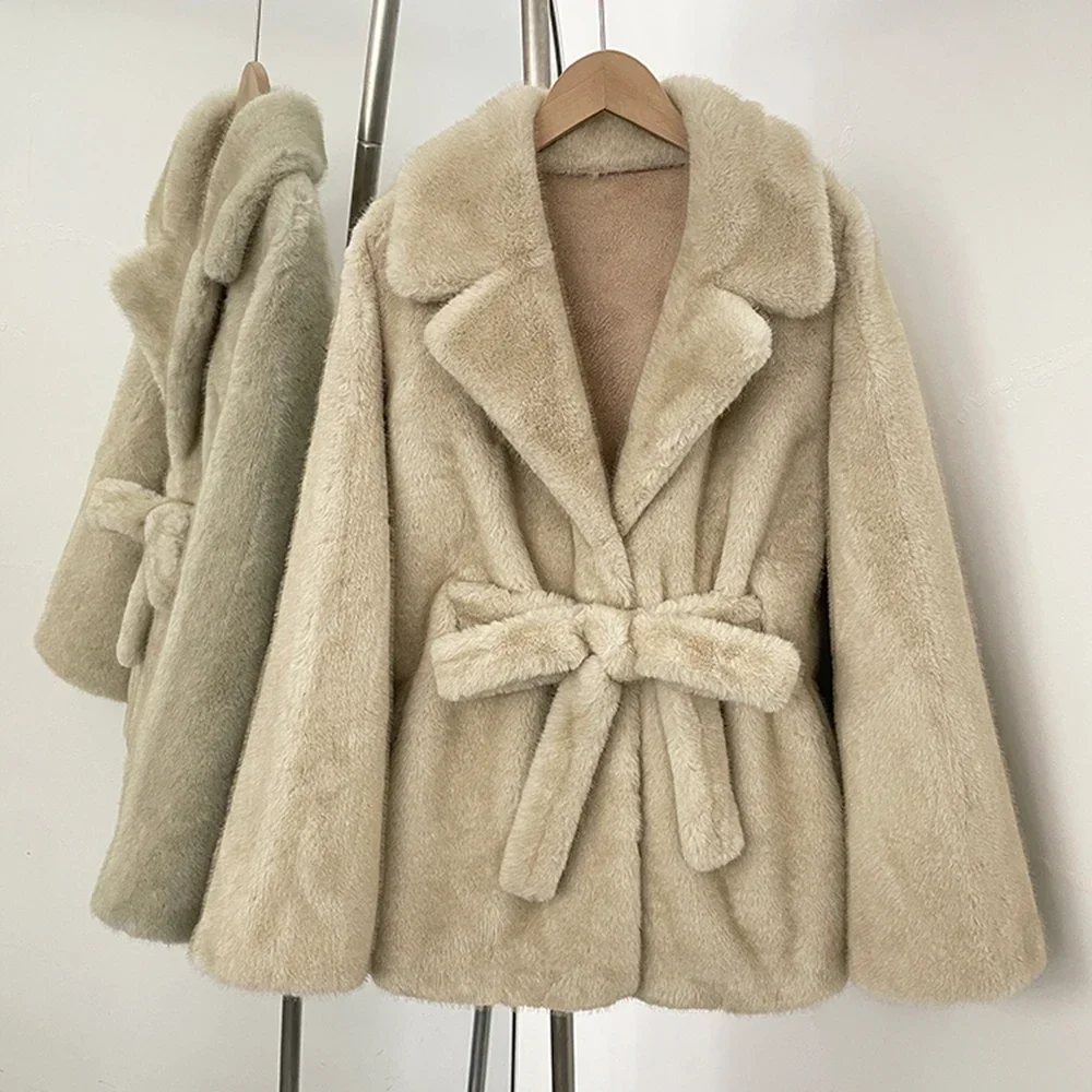 

Fur Coat Eco-friendly Korean Reviews Many Clothes Outer Faux Fur Coats Cuteore Clothing Unique Clothes Woman Winter Mantel Dame