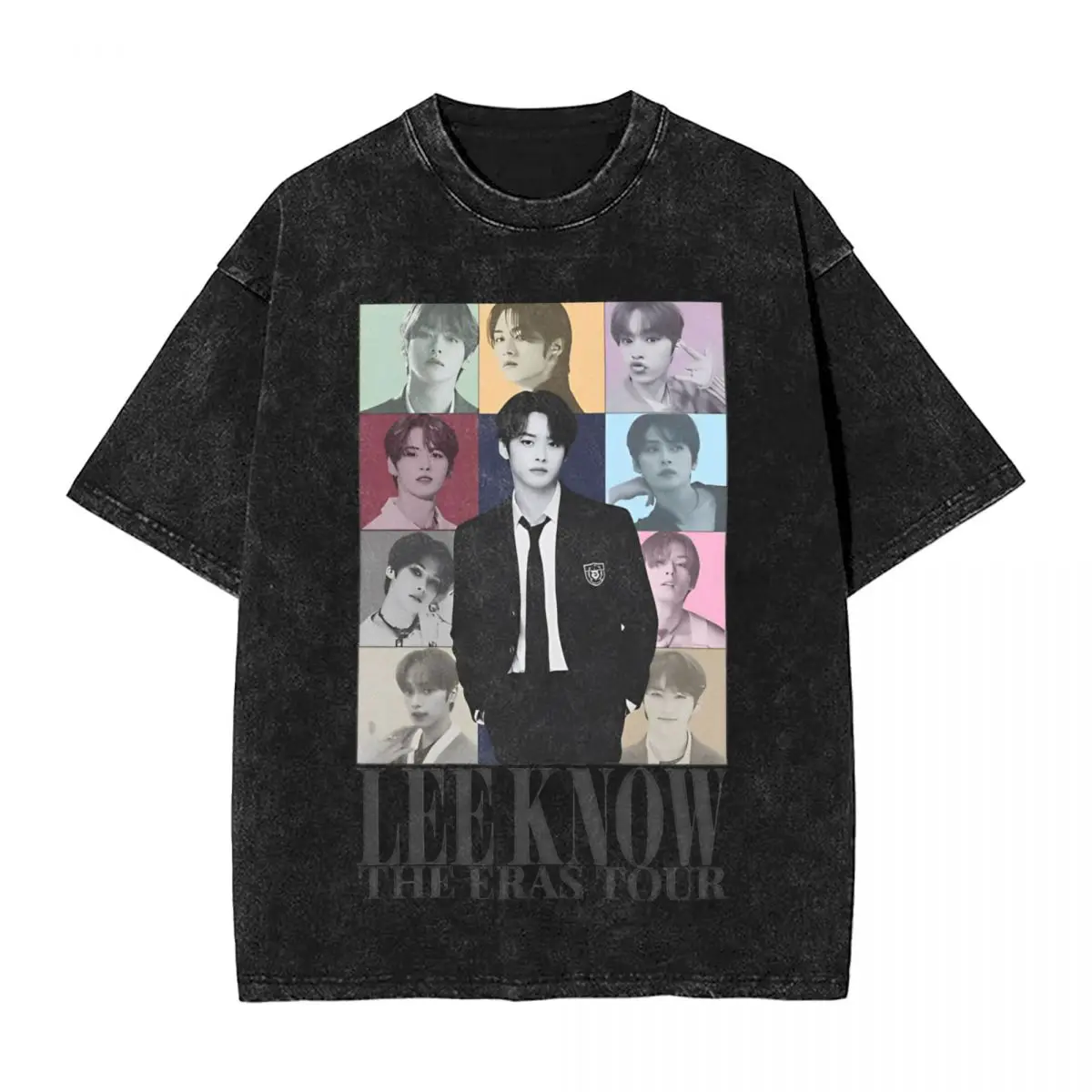 

Футболка для пар Lee Know The Eras Tour, потертые футболки, модные летние футболки, уличная одежда с принтом, повседневная одежда, подарок на день рождения