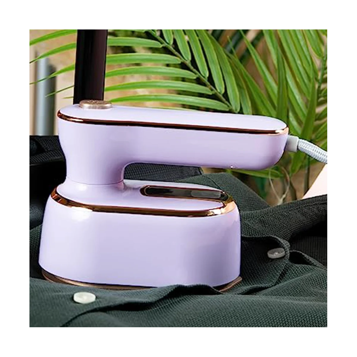 Ferro portátil e vaporizador para roupas, vaporizador de viagem portátil, vaporizador de vestuário, removedor de rugas, plugue UE, 2 em 1, 1pc