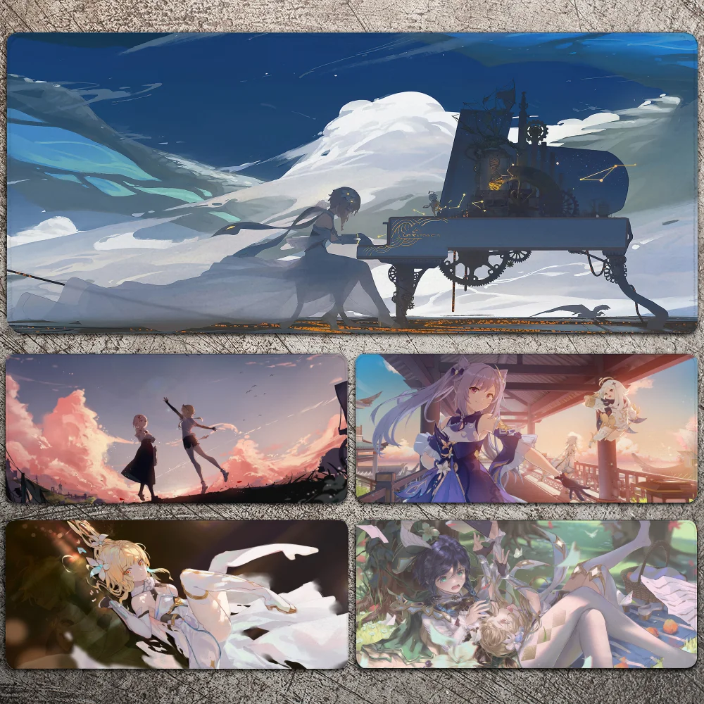 

Lumine Genshin Impact Mousepad Large Gaming Mouse Pad LockEdge Thickened Computer Keyboard Table Desk Mat