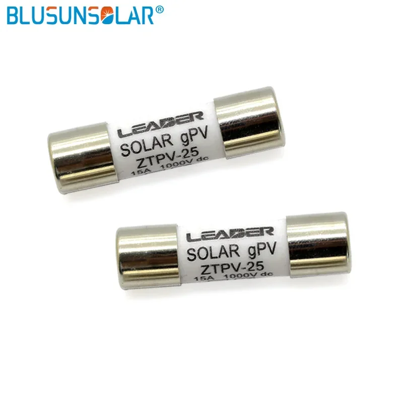 Free Shipping 1 Piece 1000V 10*38MM 2A 6A 8A 10A 12A 15A 20A-30A DC PV Solar Fuse Metal Alloys For Power System Protection