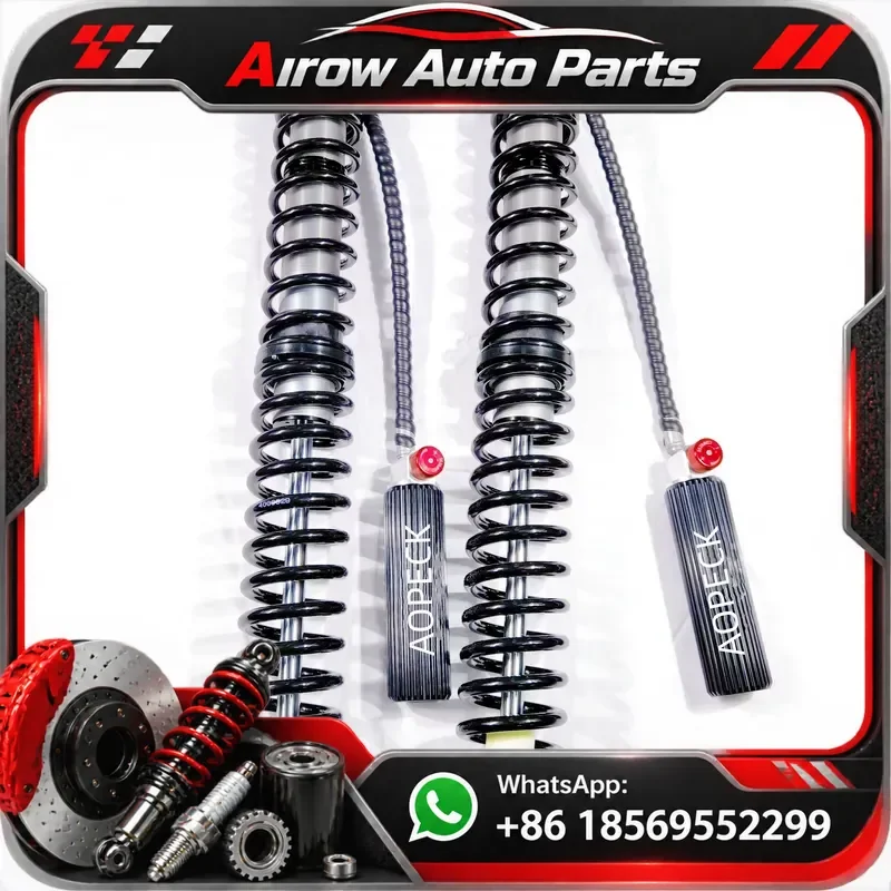 Adjustable Front Coilover Shock Absorber Piston Rod Tube 8 To 24 Inch For ATV UTV Off Road Racing Suspension Upgrade