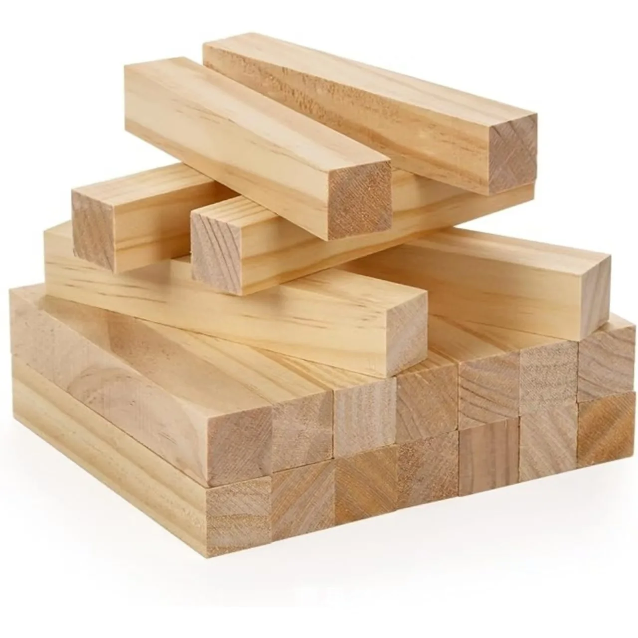 natural log wooden stacking blocks, kindergarten early education puzzle toy, kids creative construction educational building toy