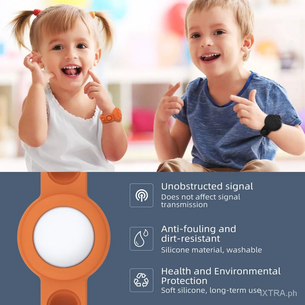 AirTag Wristband Designed for Children | Compatible with Apple AirTag | Ages 1-12 | Anti-Loss Locator | Lightweight Watch Band f