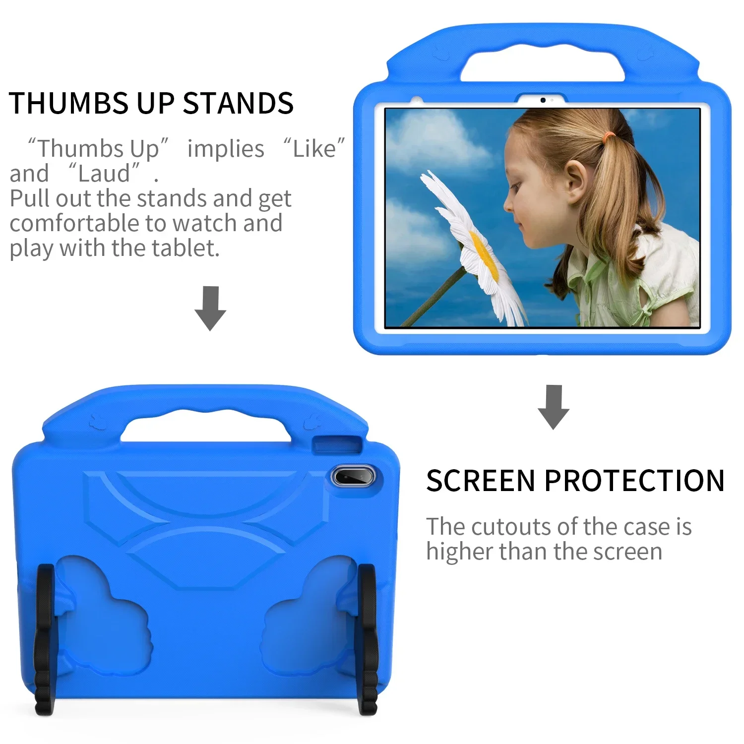 EVA Kids Safe Case For IPad Air Pro 11 2024 10 10th 2022 10.9 10.2 9th 8th 7th Cover Air 4 5 Pro 10.5 11 2020 2021 mini 6 5 4 3