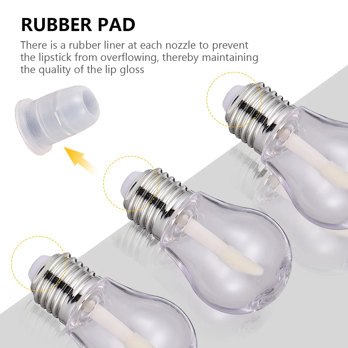 Tube de baume à lèvres Transparent de 6Ml, récipient vide avec fond supérieur pour bricolage, rouge à lèvres solide, parfum déodorant, stockage de brillant à lèvres, 20 pièces