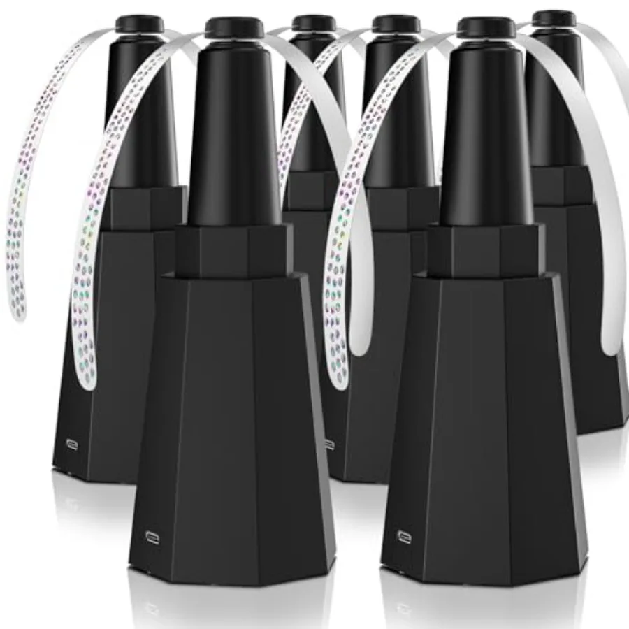 

6-Pack Rechargeable Fly Fans for Tables Up to 10-hour Working Time, Indoor Outdoor Mute Food Fans to Keep Flies Away, Retractab
