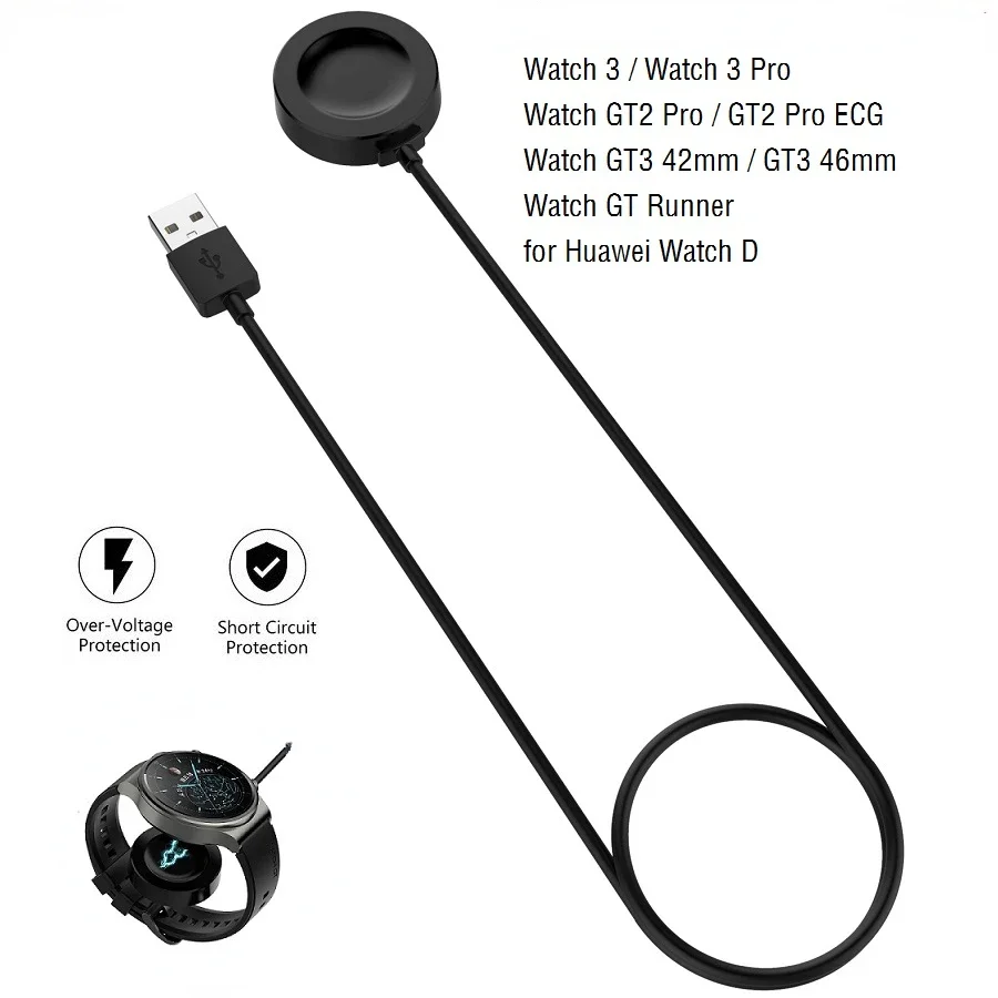 USB Charger Cable for Huawei GT Cyber GT3 Pro/ GT 2 Pro/GT Runner/Watch 3 4 Pro watch D Smart Magnetic Charging Dock Stand Cords