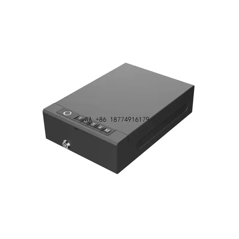 wmwmnu Smart portable pistol safe, with fingerprint password, key, smart life graffiti APP access, quick operation ofODM OEM