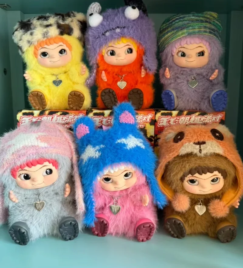 

Instock Wakuku 1.0 Rabbit & Fox Series Fuzzy Trend Fun Party Series Blind Box Bag Pendant Pain Bag Collection Ornament Gift