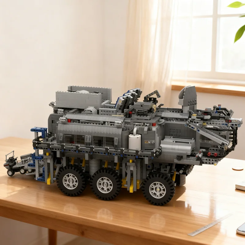 

5647pcs MOC Redstone Driller V Space Life On Mars Model Building Blocks Creative DIY Gift Display Decor Assemble Premium Adult