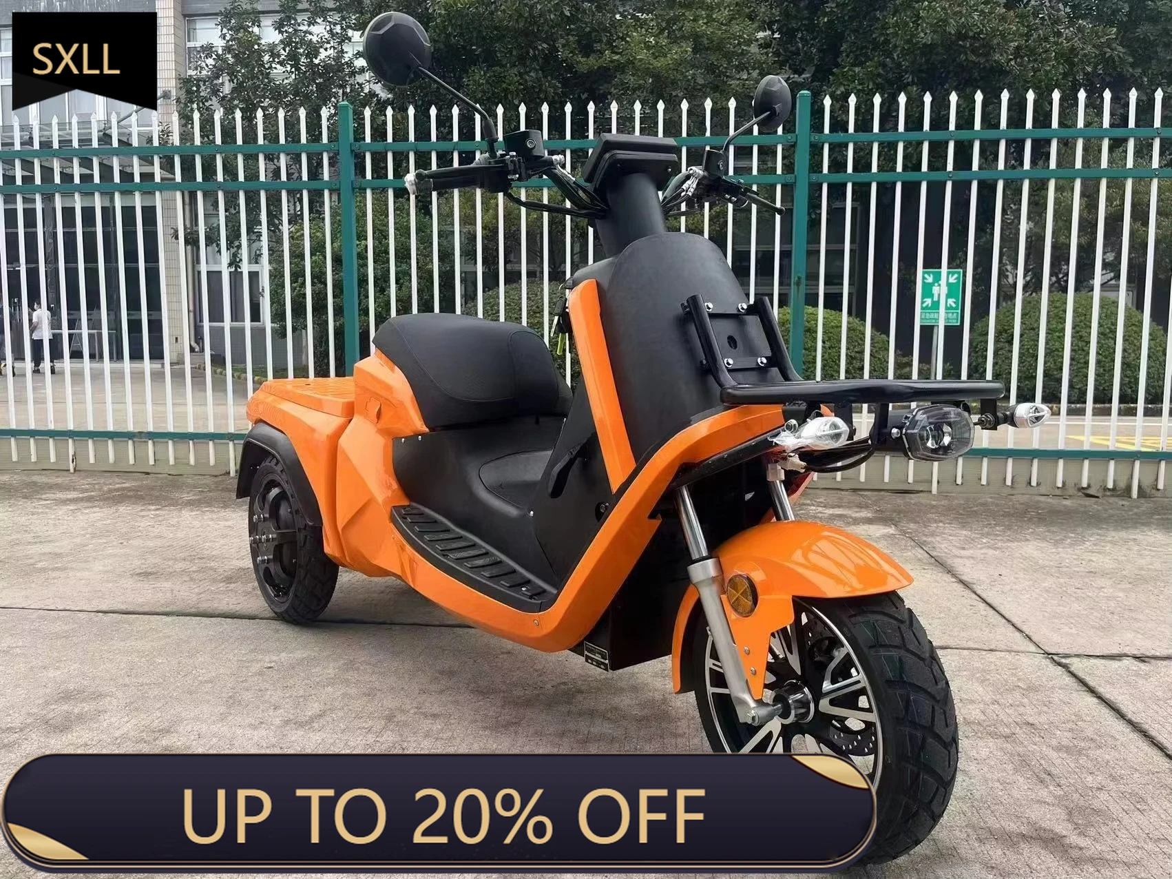 

SXLL 13-Inch adult tricycle 150 kilometers freight bicycle dual motor electric motorcycle 72v multi-purpose vehicle 3 wheels 50