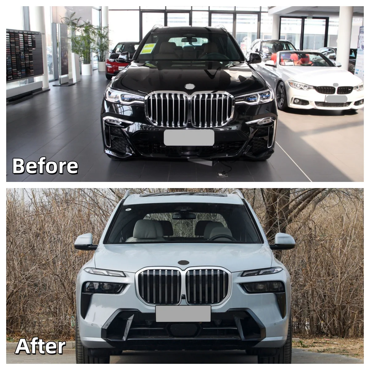 لسيارات BMW X7 G07 2019-2022 MT طقم هيكل تجميل سهل التركيب أجزاء تعديل السيارة الجديدة #4