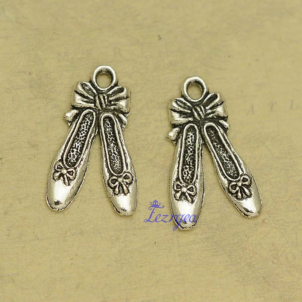 Dance Girl Ballet Shoe Charms Dancer Pendants For Diy Earring Jewelry Making Findings Supplies Accessories