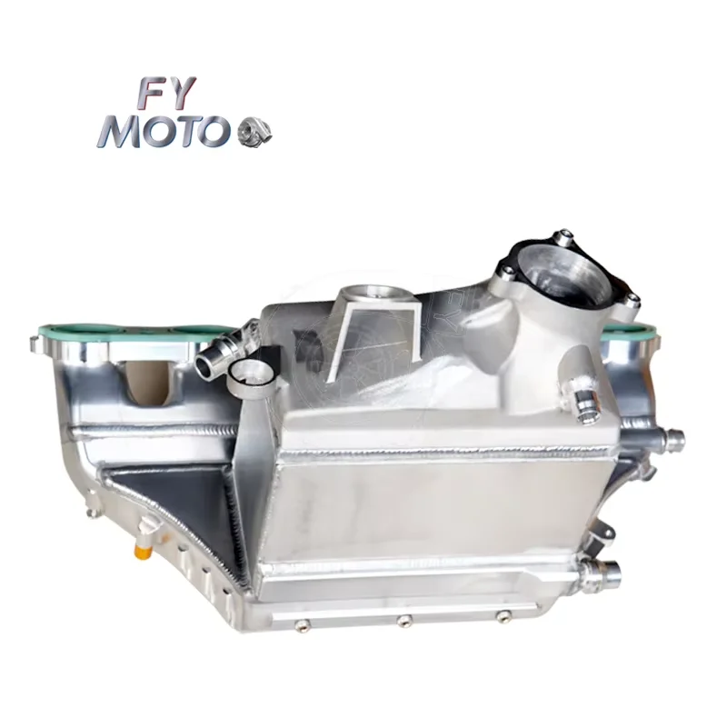 High Flow CNC Machined Billet End Tank Liquid Charge Cooler Intake Manifold For BMW G8X M3 M4 S58 Tuning Accessories