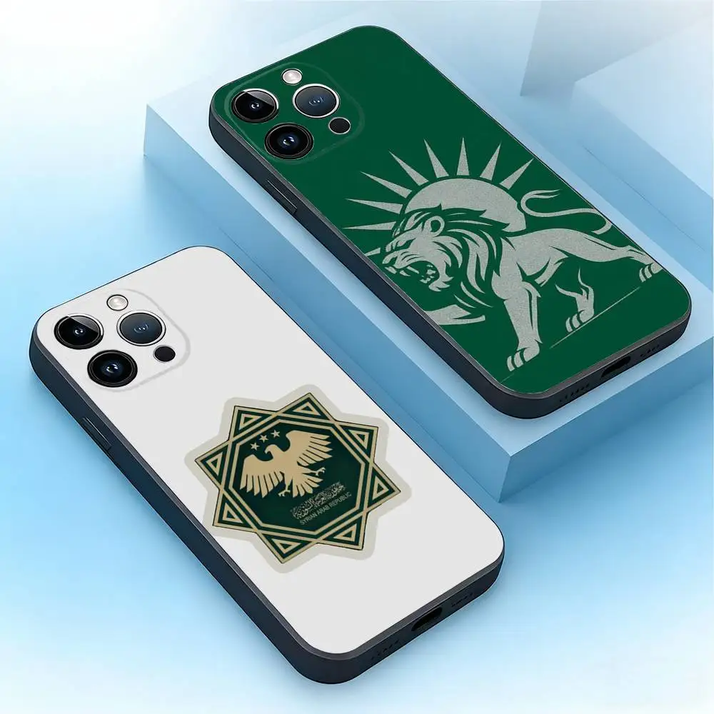 

Syria Syrian Flag Phone Case For iPhone 17,16,15,14,13,12,11,Pro,Max,Plus,Mini,Air,SE Anti Fall Black Matte Soft Bumper
