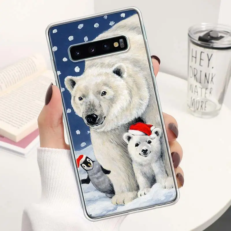 Polar Bear Newly Arrived Coque Phone Case For Samsung Galaxy S24 S23 Ultra S22 S21 S20 FE S10 Plus S10E S9 S8 + Lite Soft Cover