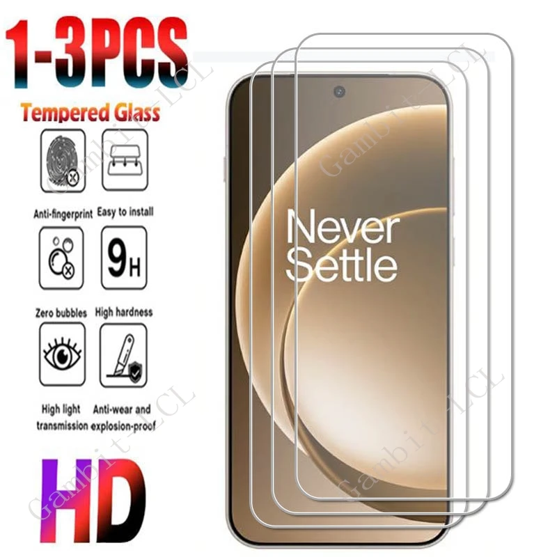 1-3PCS 9H HD Tempered Glass For OnePlus 15 ON OnePlus15 PLK110 6.78"  Screen Protector Cover Film