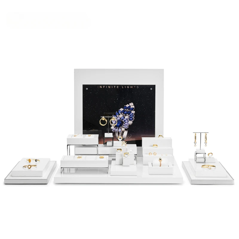 Light luxury jewelry display props, rings, necklaces, jewelry display window cabinets, display shelves