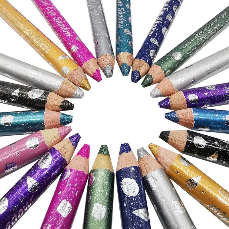 Perlglanz Lidschatten Eyeliner Bleistift Pailletten Lidschatten Make-Up Pigment Liegen Seidenraupe Lidschatten Stift Wasserdicht Glitter Großhandel