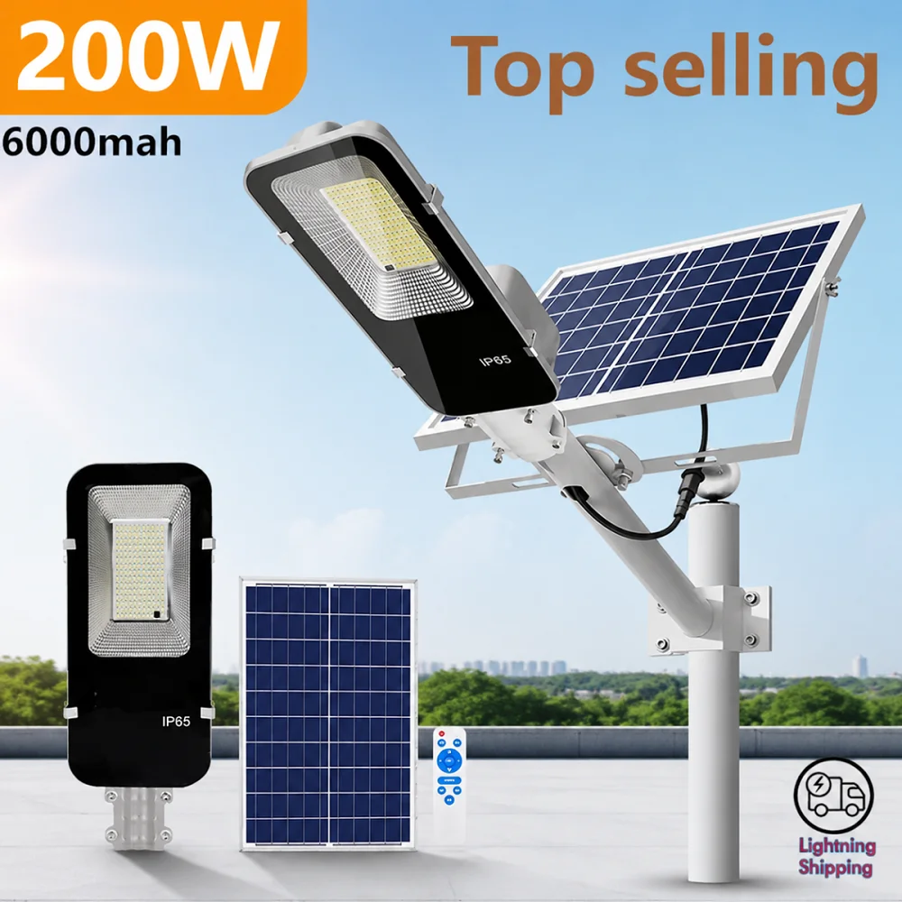 high-brightness-outdoor-solar-street-light-6000-3000mah-waterproof-automatic-dusk-to-dawn-garage-garden-street-light