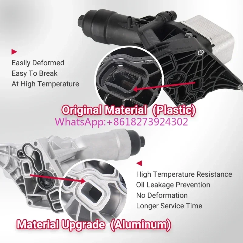 

Aluminum Oil Cooler OEM 11428596283 for BMW F20 G38 F25 F10 F11 High Quality FREY Auto Parts Oil Filter Housing