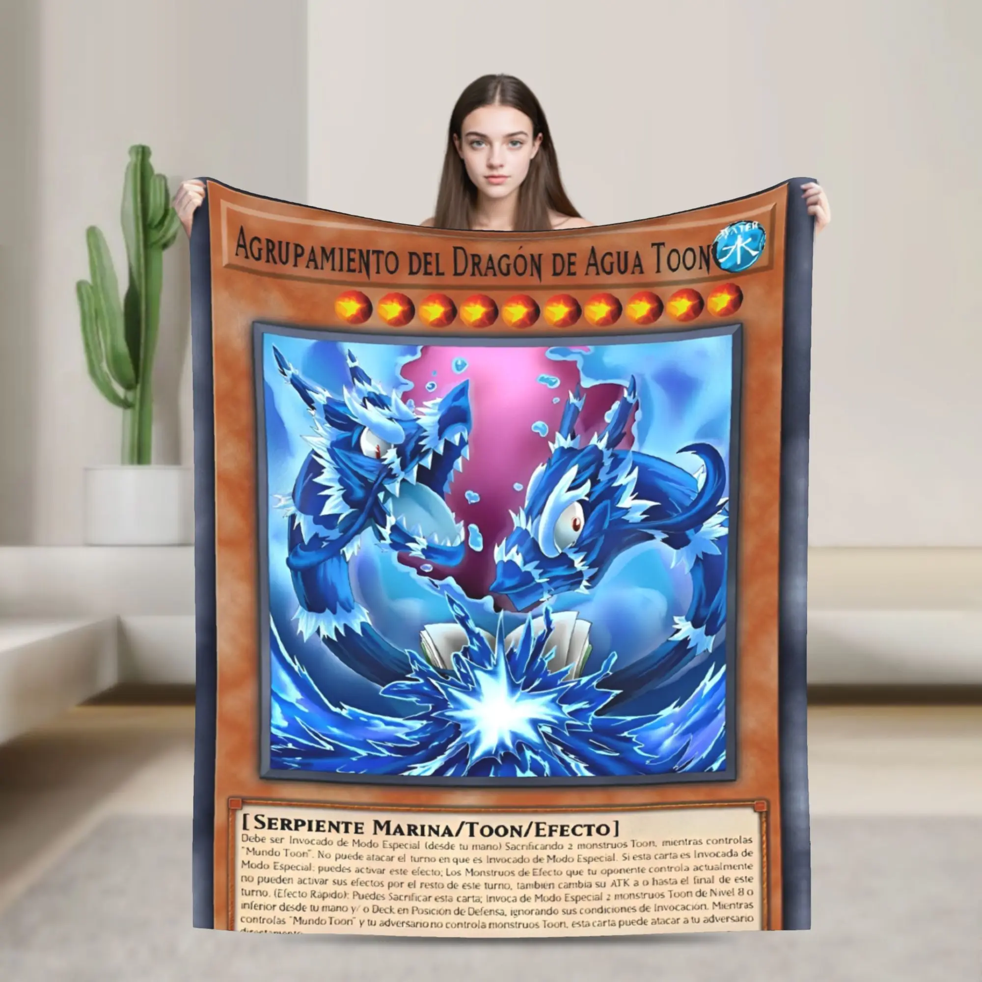 

Yu Gi Oh Card Anime Blanket Fuzzy Funny Warm Throw Blanket for Bedspread Spring/Autumn