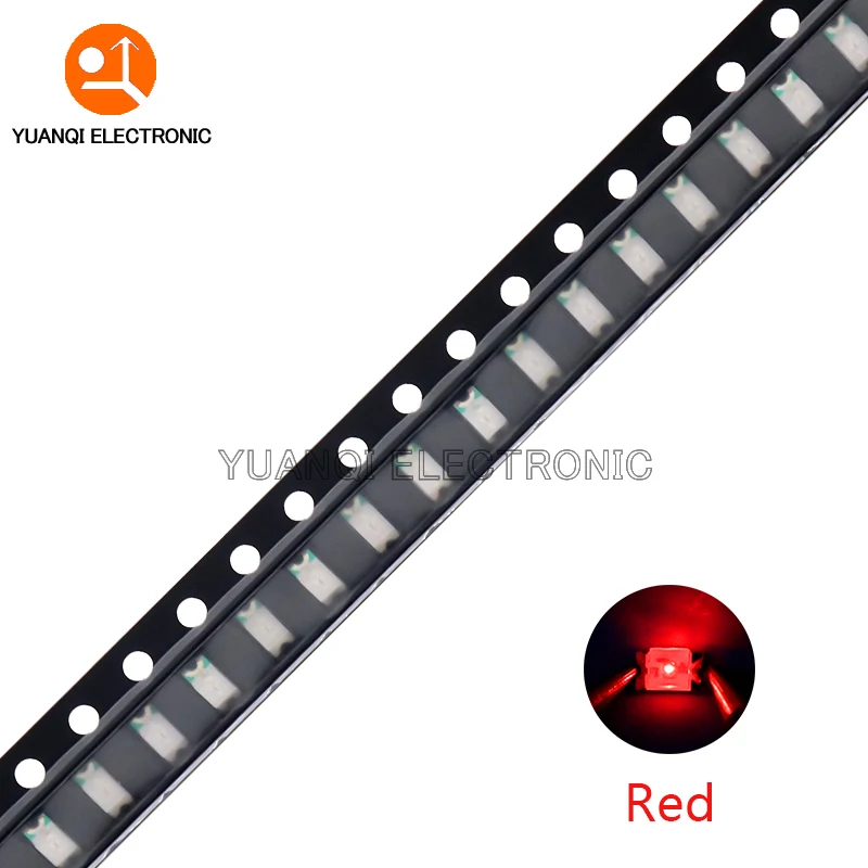 100pcs 1206 SMD LED 화이트 레드 블루 옐로우 그린 오렌지 따뜻한 화이트 핑크 퍼플 RGB 발광 다이오드