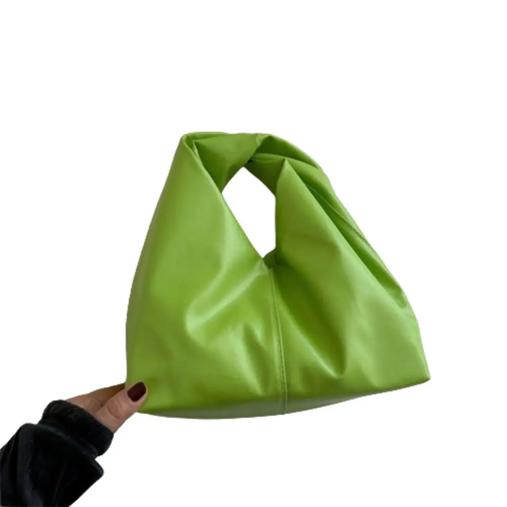 

Korean Style Large Capacity Simple Pleated Handbag Stylish Soft Women Tote Bag Durable Square Single-shoulder Bag Outdoor