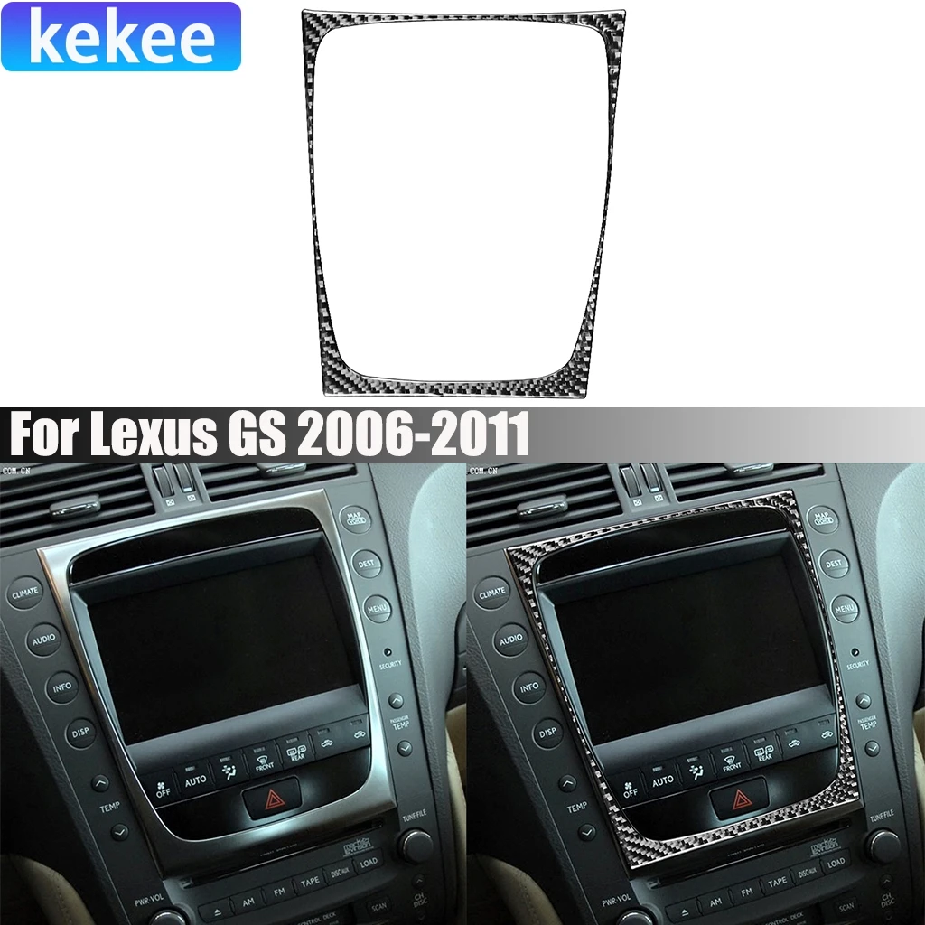 

Carbon Fiber Car Accessories Center Climate Modified Interior Trim Soft Cover Sticker For Lexus GS 2006 2007 2008 2009-2011