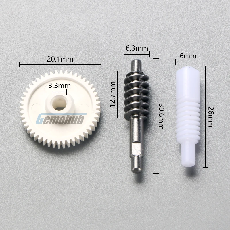 Gemohub Auto-Seitenspiegel-Klappmotor 17T Metall-Kunststoff-Schneckengetriebe für Mazda 2 Demio Swift Autozubehör – Detail 9