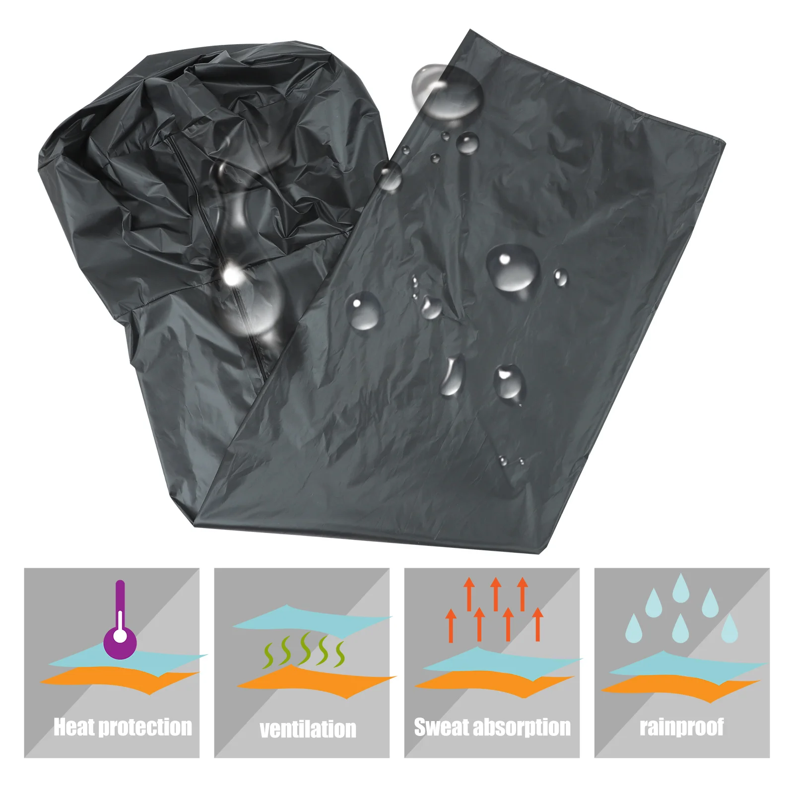 غطاء سخان الفناء مقاوم للماء، مدمج، سهل الطي، حماية من الشمس والرياح والمطر والثلج، غطاء حماية عملي ومتين للسخان