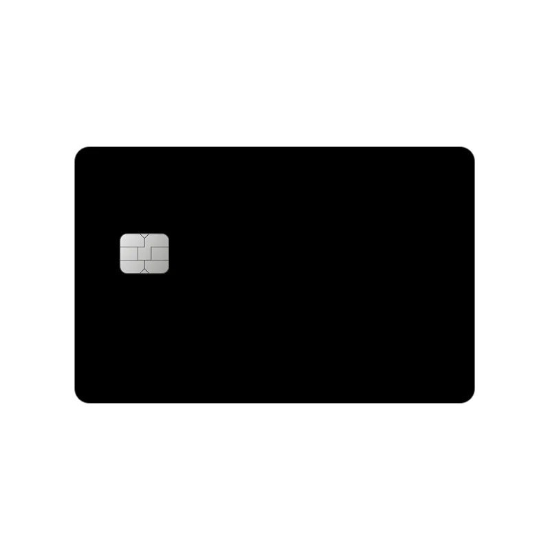 Solid Color Card Sticker Vinyl Skin Plain Minimalist Decal Bank Transit ID Bus Student Document Fashion Laser Black Decor Gift