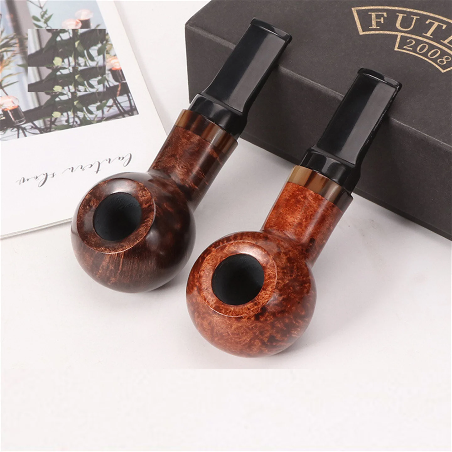 Handmade Hollow And Atmospheric Chamber Portable Shinanmu Small Pipe Detachable Tobacco Pipe