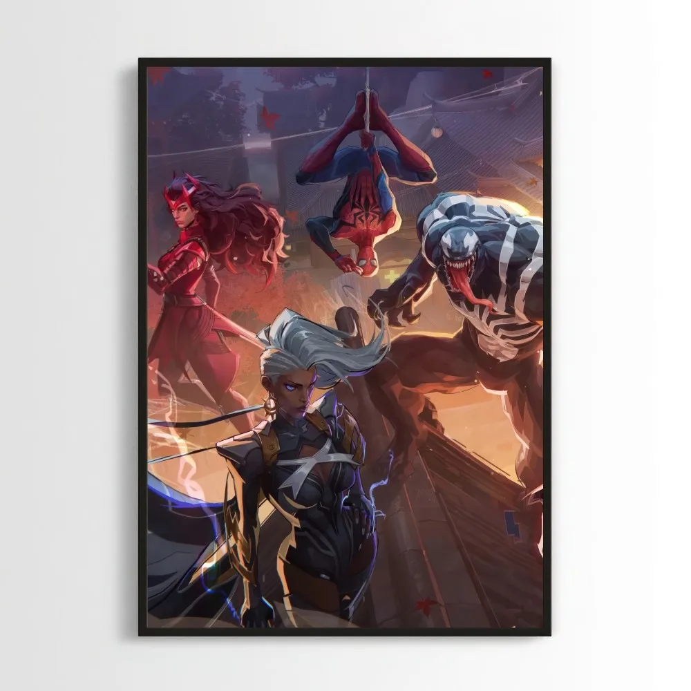 MINISO Marvel Rivals Game Poster Prints Wall Pictures Living Room Home Decoration