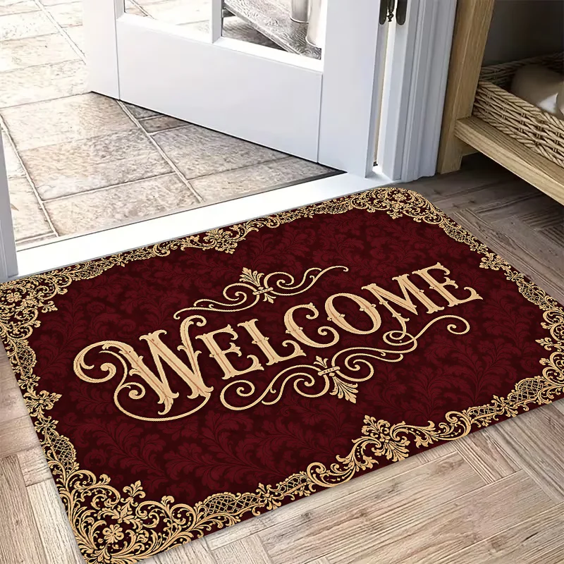 3D Crack Stone Underwater Coral Fish Non Slip Doormat Illusion Ocean Scene Front Entrance Rug Indoor Outdoor Home Floor Decor