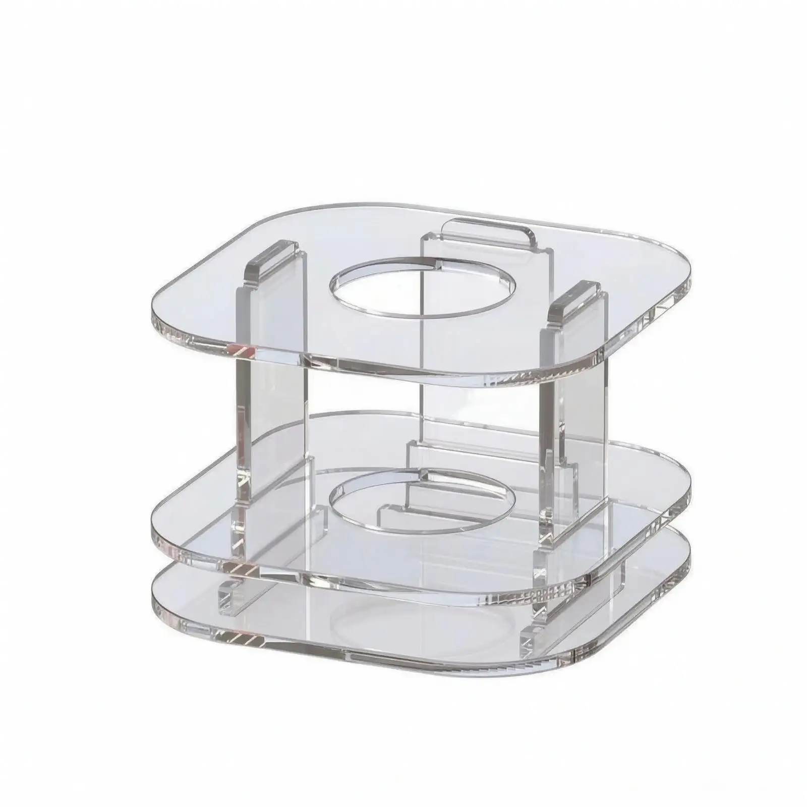 Transparent Acrylic Showcase Box with Dustproof Lid Ideal for Desk Shelf Display of Light Sticks and Art