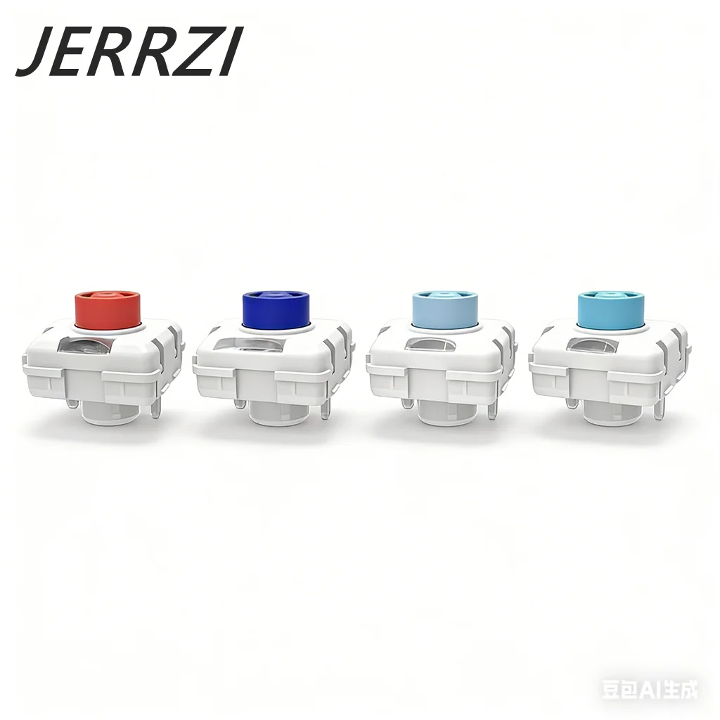 JERRZI Low Profile Switch For Ultra Thin Mechanical Keyboard 5pin Linear Tactile Clicky for Cherry TTC Mini Switch Base Keyboard