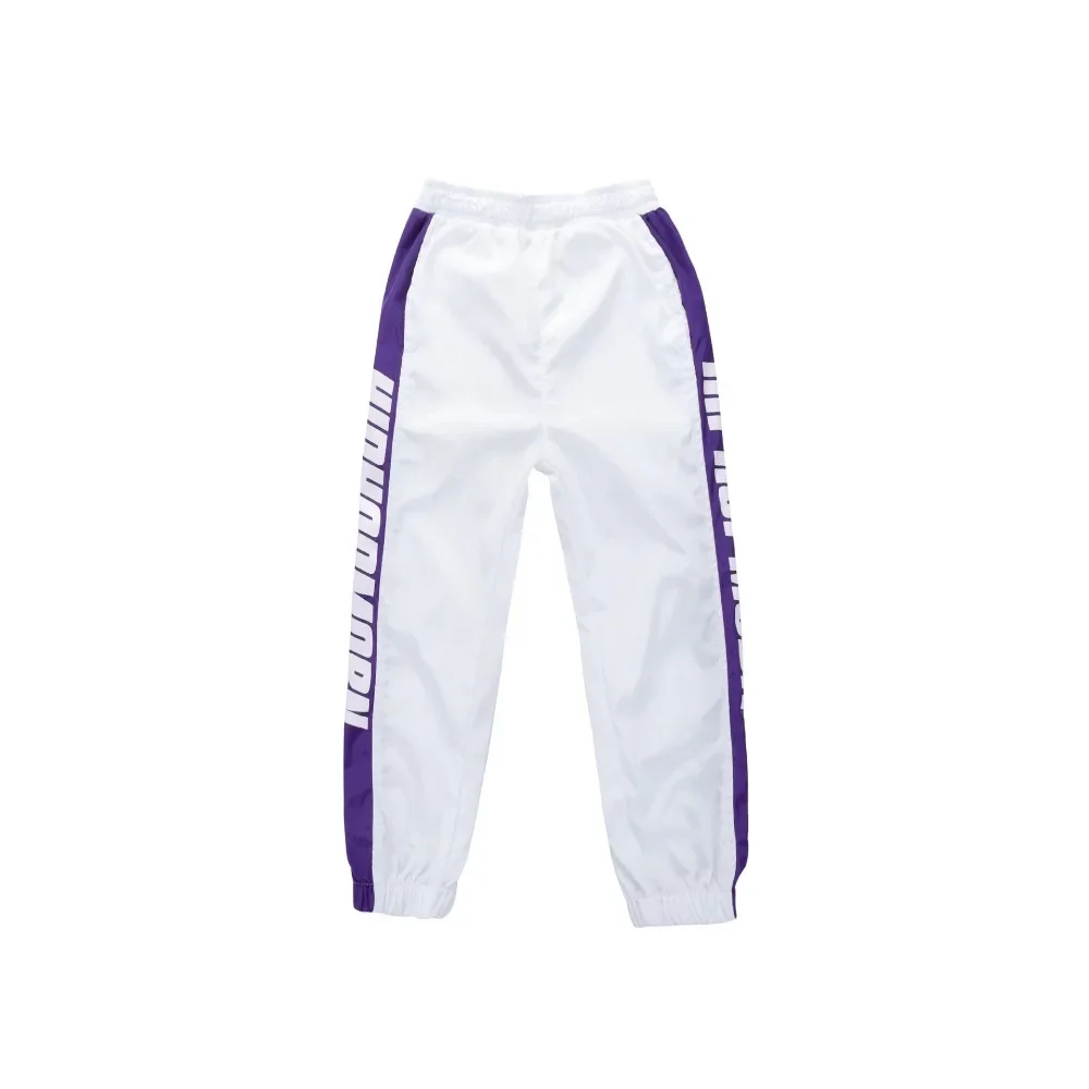 Pantalon de jogging zippé pour enfants, coupe-vent cool, blouson aviateur, costume de danse jazz, vêtements hip hop, haut streetwear pour filles et garçons