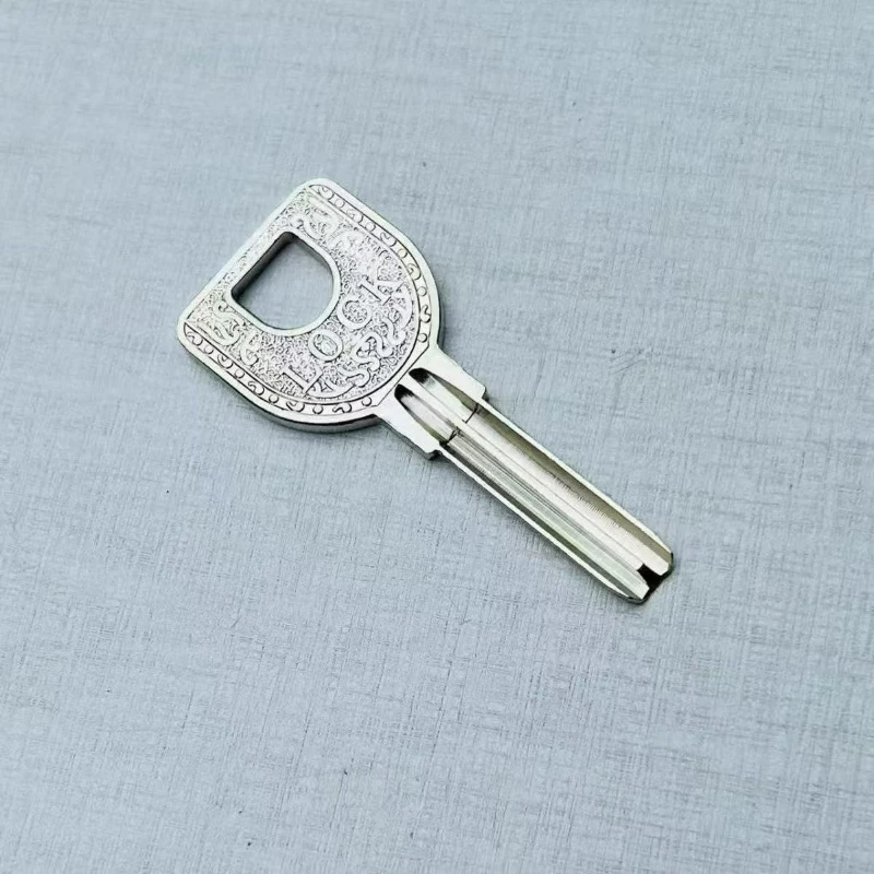 2PC Pure Copper U-Shaped Lock Key Embryo for Crescent Single Row Narrow round Locks Suitable for Locks Key Replacement Pack image 3