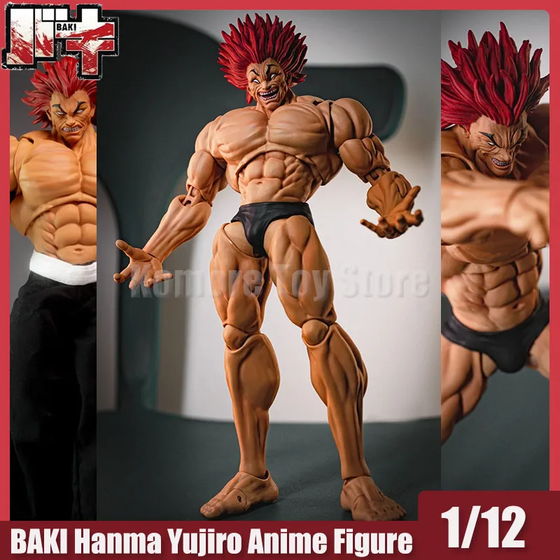 

Storm Toys 1/12 Grappler Serie Hanma Yujiro Action Figurine St Anime Figure Movable Pvc Statue Model Collectible Doll Toys Gifts