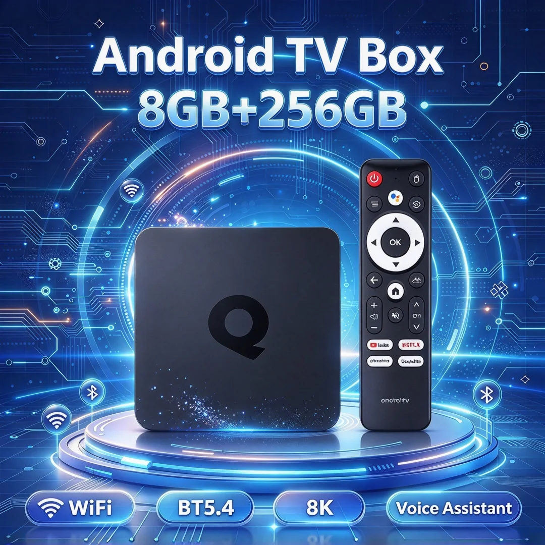 Android 16 TV Box Q1 RK3518 8GB 256GB Support 5G Dual Band WiFi6 BT5.4 Google Voice Assistant Media Player 4K 8K HD Set Top Box