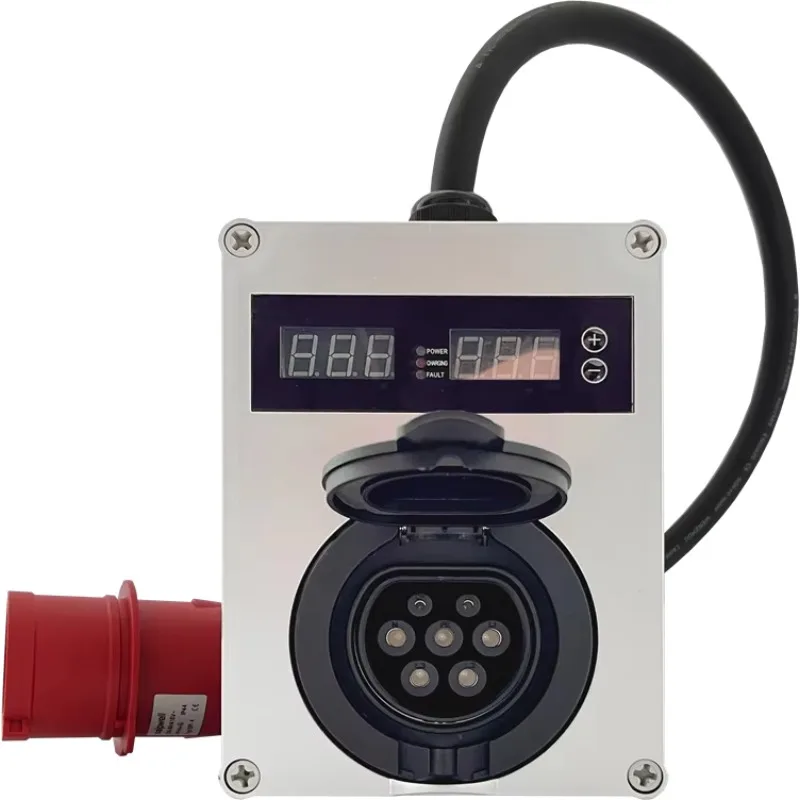 Famous Type 2 Outlet Wall Mounted Charging Pile Cee 22kW Ac Ev Charging Station Type-2 Socket Public 22 kW Wall-mount