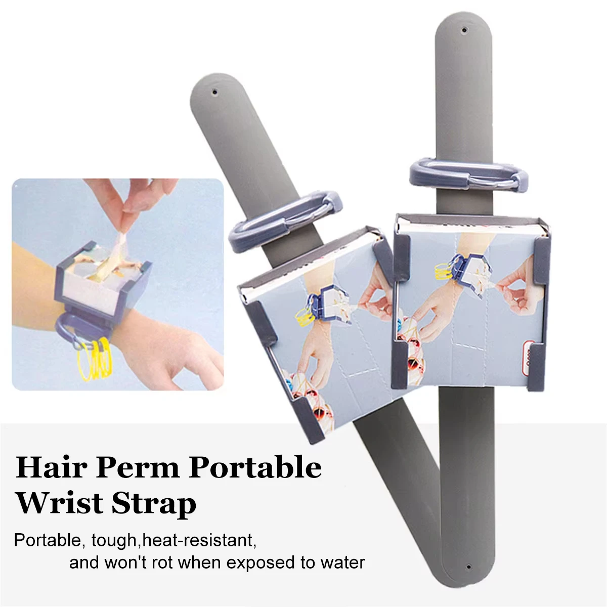 

1 комплект, регулируемый браслет, 200 шт., стильная бумажная коробка для химической завивки волос, бумажные бигуди для завивки волос, набор парикмахерских инструментов, вспомогательный комплект