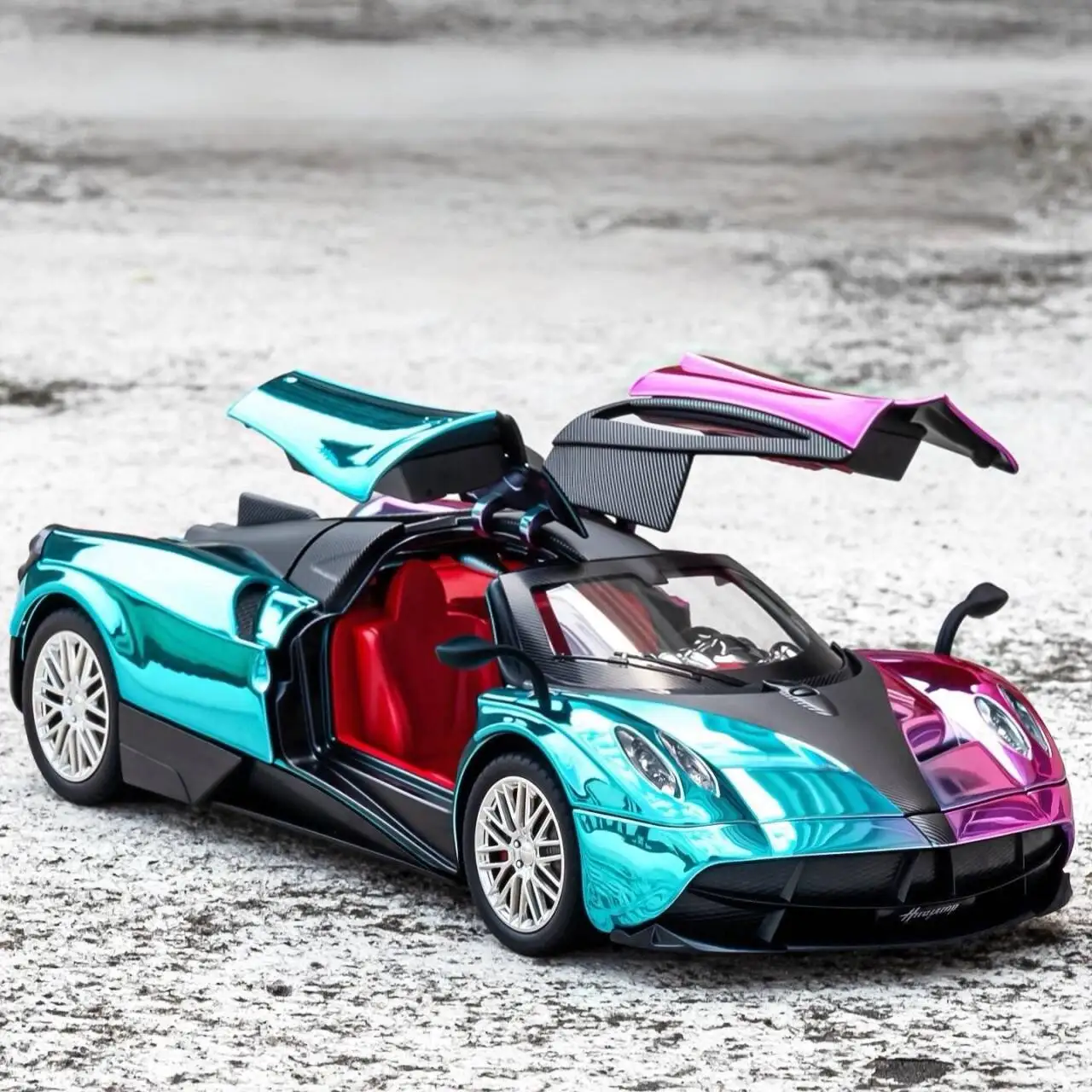 

1:24 Pagani Huayra Dinastia Alloy Electroplating Sports Car Model Metal Diecast Racing Car Vehicles Model Sound Light Kids Gifts